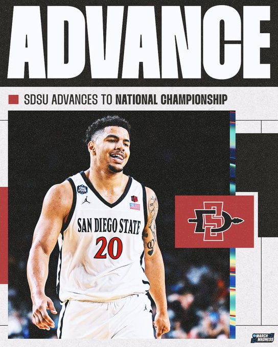 San Diego State vs Florida Atlantic Score, Result : Lamont Butler Buzzer-Beater Sends Aztecs to its First National Title Game
