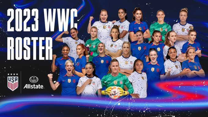 USWNT 2023 Women's World Cup Roster
