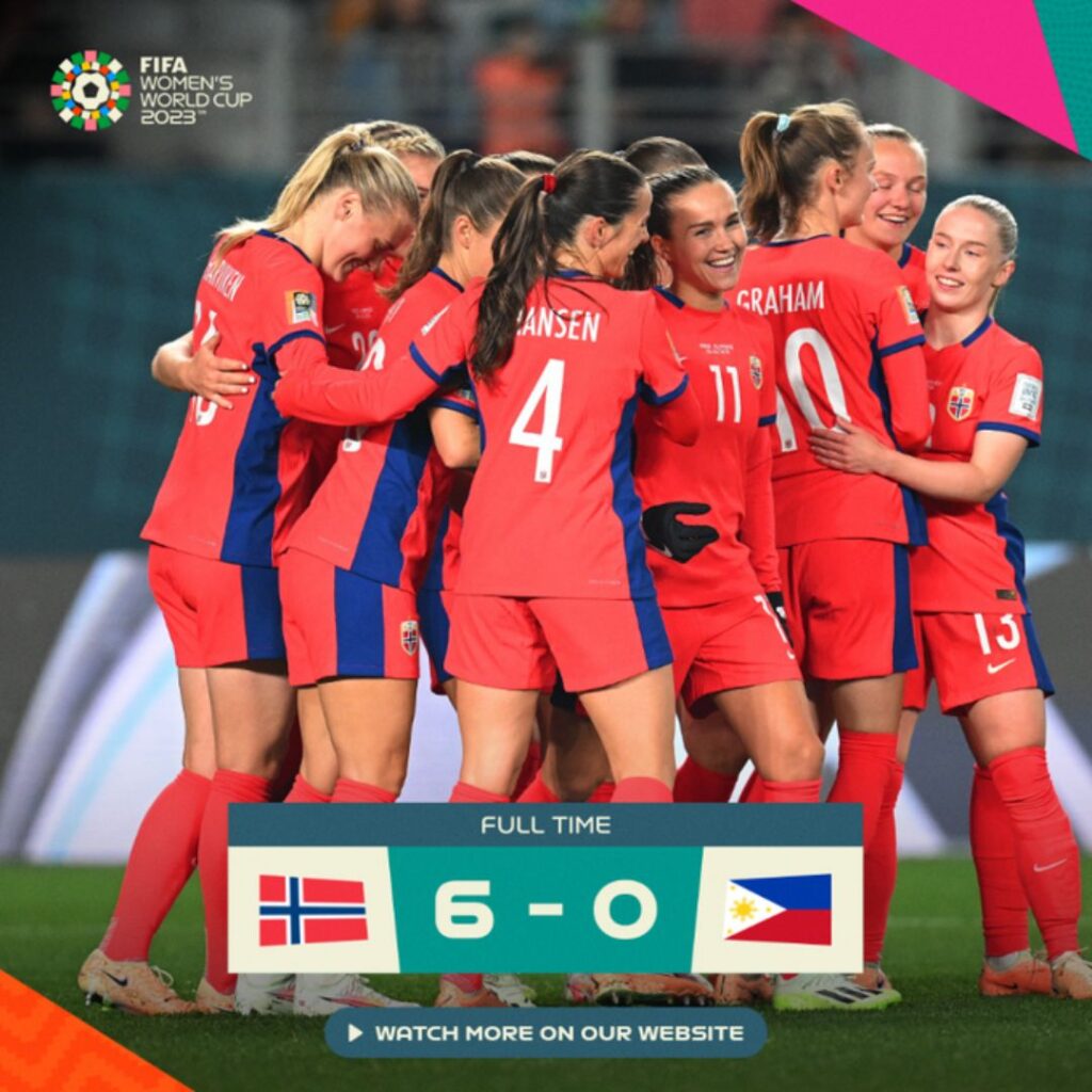 Norway Crushes Philippines 6-0