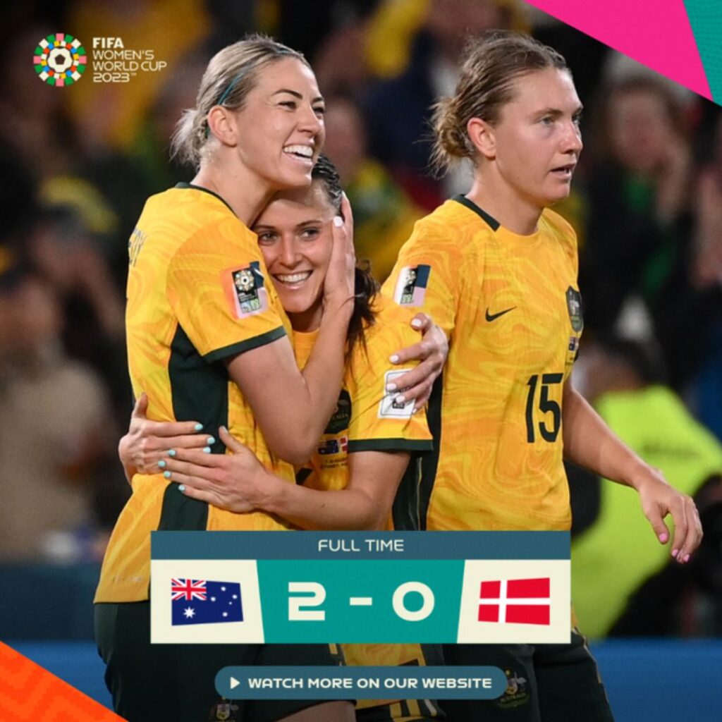 Australia Downs Denmark 2-0