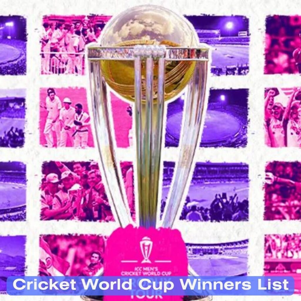 Cricket World Cup Winners List
