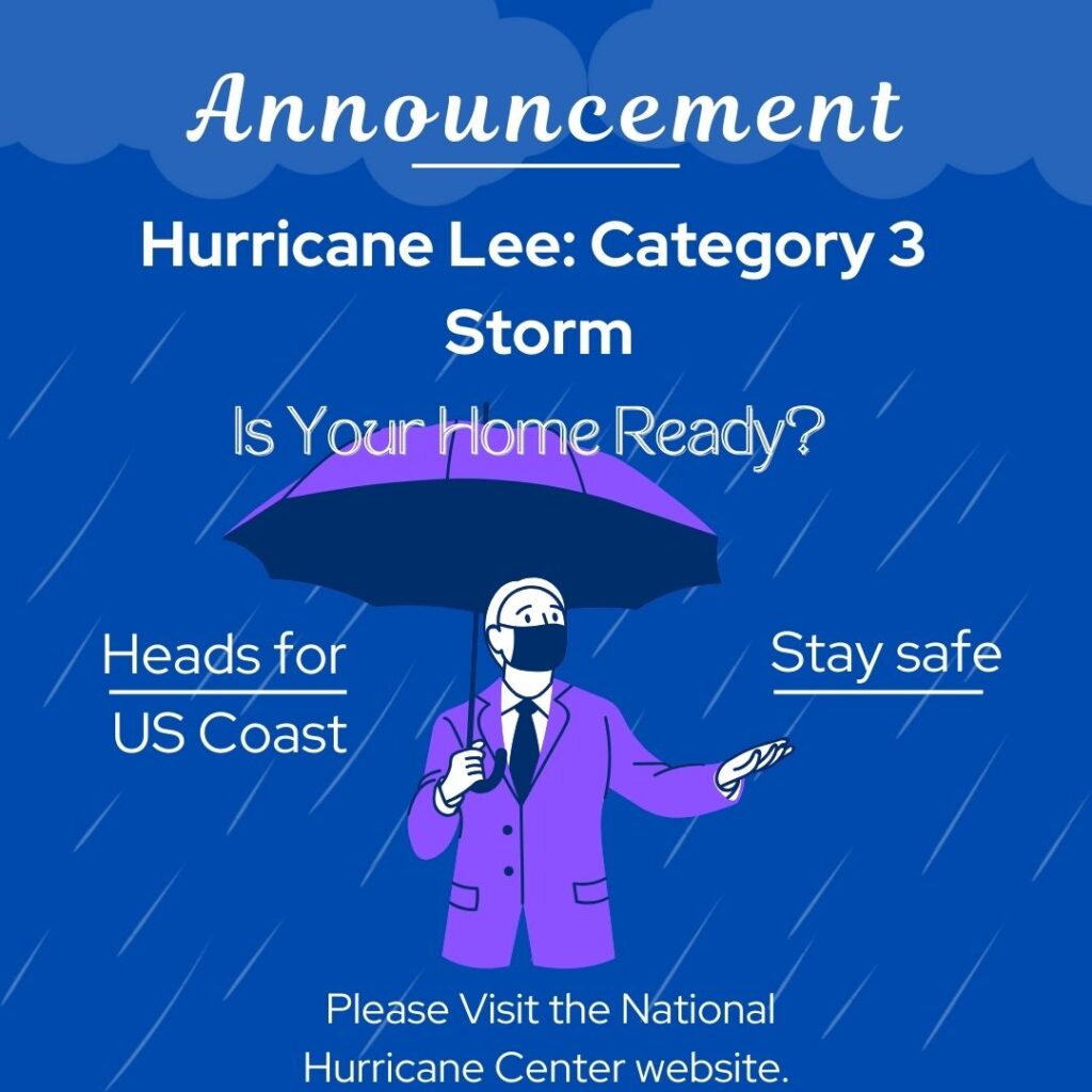 Hurricane Lee: Category 3Storm Heads for US Coast. Is Your Home Ready?
