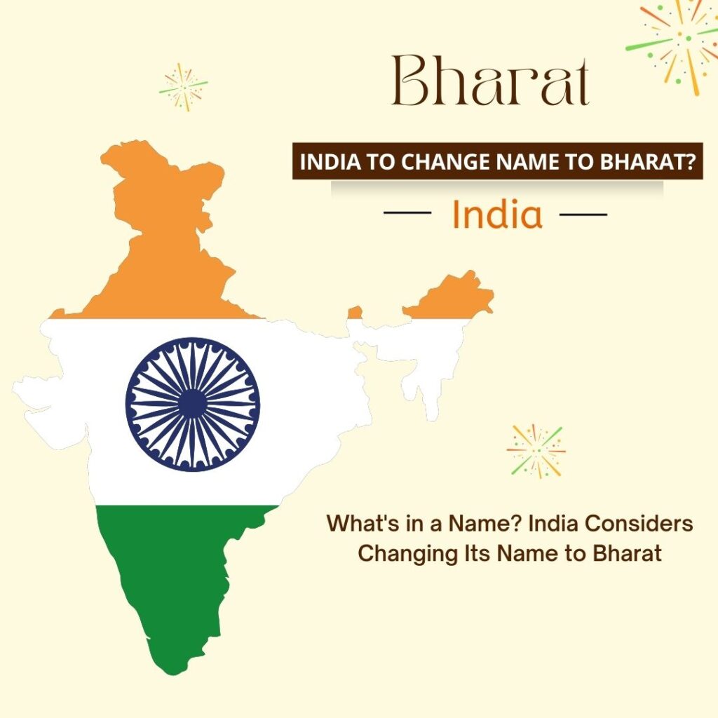 India Drops "India"? New Name Bharat
