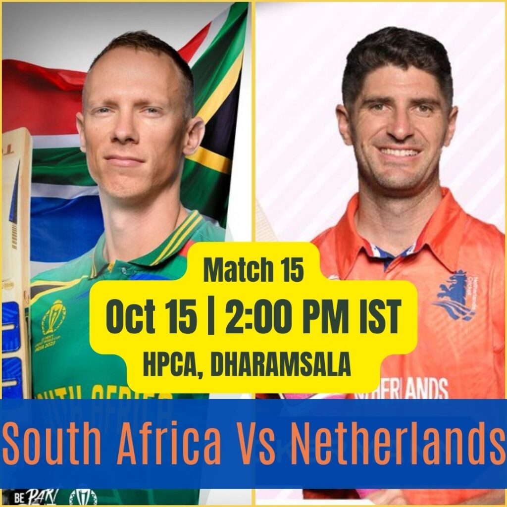 South Africa vs Netherlands Cricket World Cup 2023 Match Preview, Key Players, Prediction
