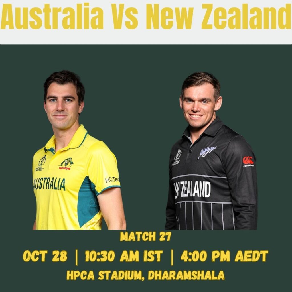 Australia vs New Zealand Cricket World Cup 2023: Match Preview, Head-to-Head, Prediction
