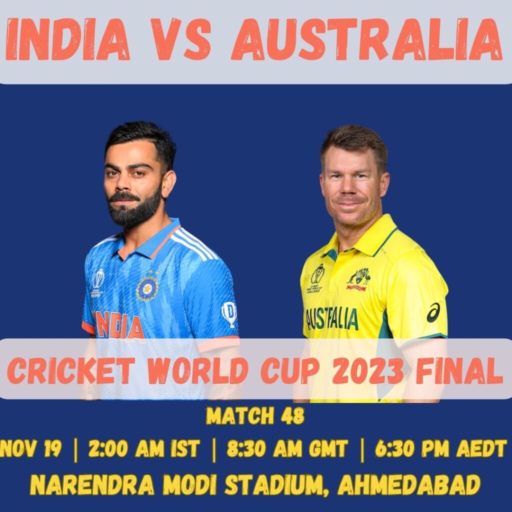 India vs Australia Match Preview World Cup Final 2023